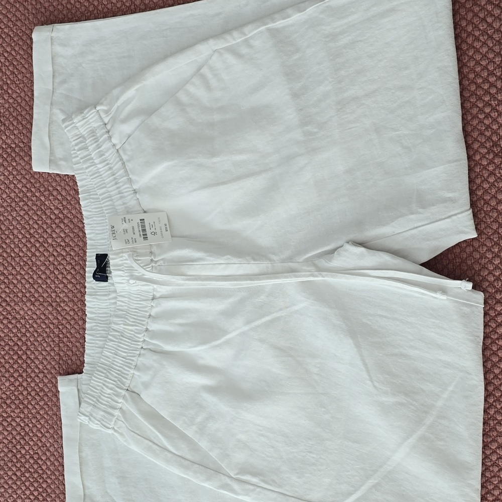 J Crew Factory Linen Cotton Blend Drawstring Women's Pants (Size 4) NWT - Picture 4 of 11